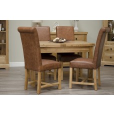 Deluxe Oak Small Extending Butterfly Dining Table